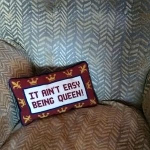 Needlepoint pillow